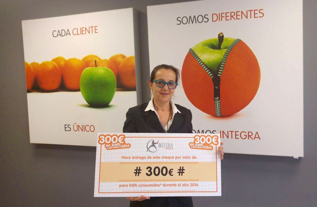 Ganadora 300€ de luz