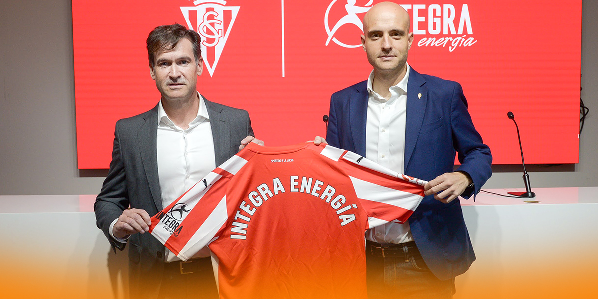 Integra Energía renueva por tres temporadas más su patrocinio con el Real Sporting de Gijón.